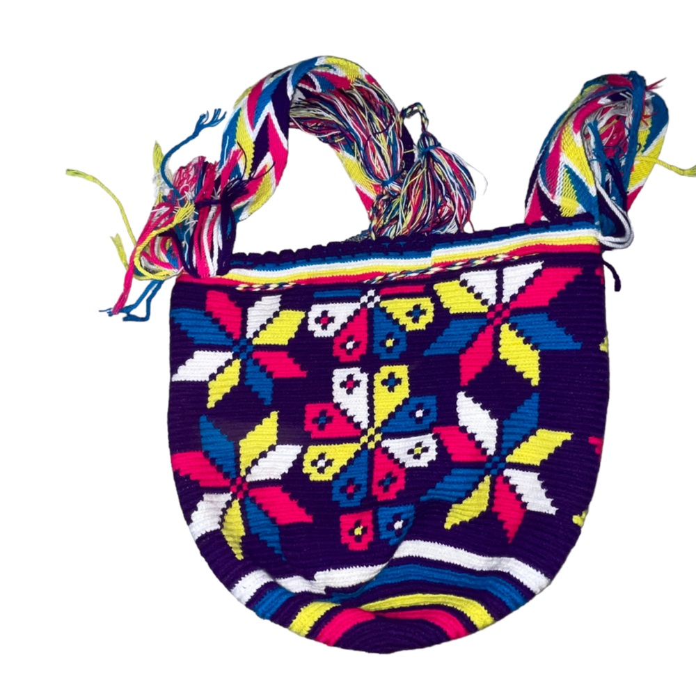 Wayuu Blue Colorful Crossbody Bag